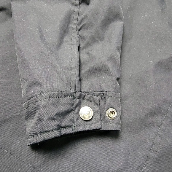 Harley-Davidson Mens Nylon Racing Jacket Black 2XL Striped Biker Eagle Logo - Picture 12 of 14